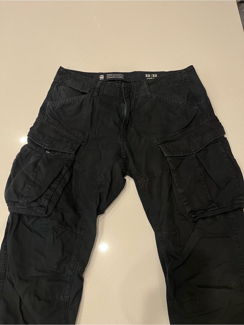 G-Star Raw Men's Black Cargo Pants